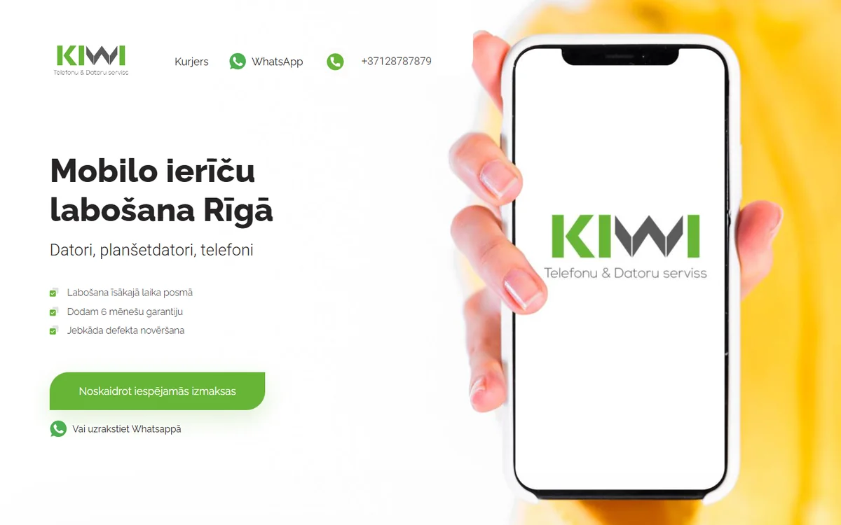 KIWI mājaslapa